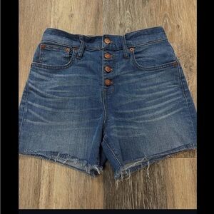 Madewell Denim Button-Fly Women Shorts